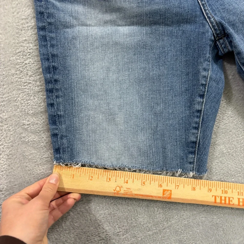AG Adriano‎ Goldschmied Shorts Cut Off JEANS Womens Size 28R Blue Denim Raw Hem